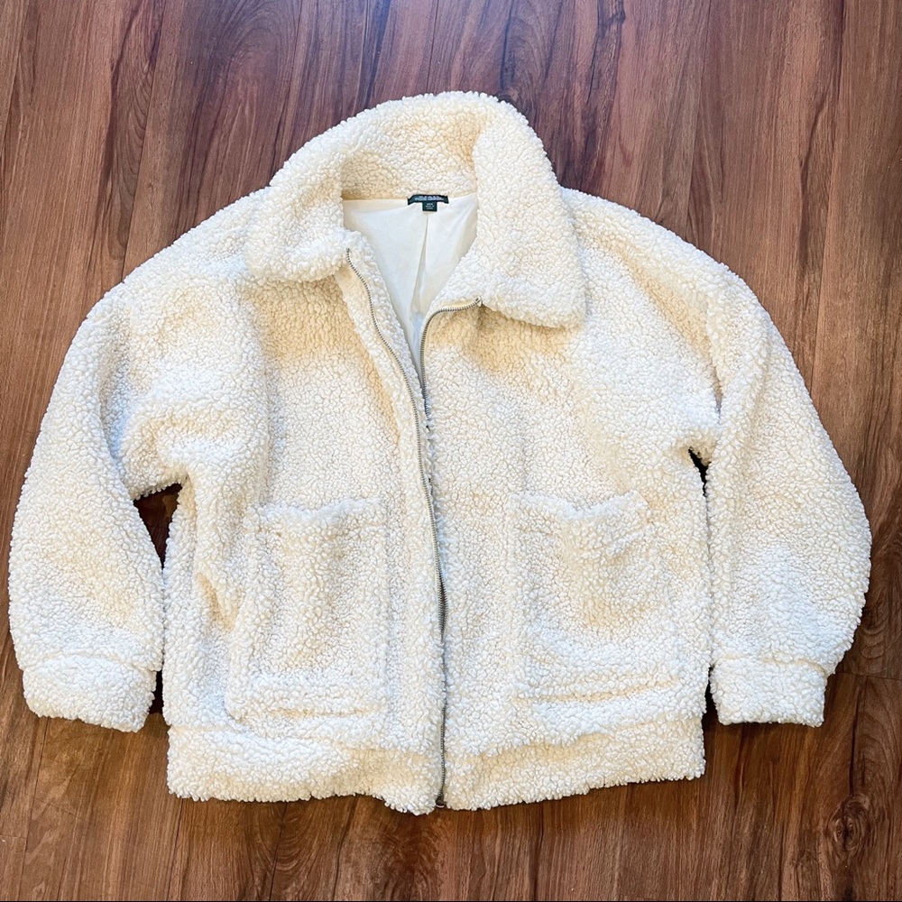 White Teddy Bear Jacket (Size XS/S)